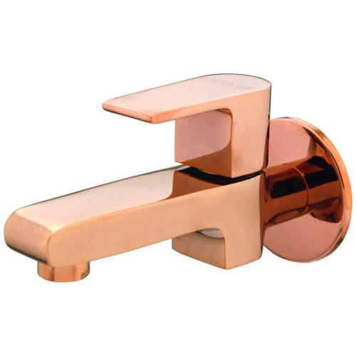 Two Way Bib Cock With Wall Flange  Rose Gold